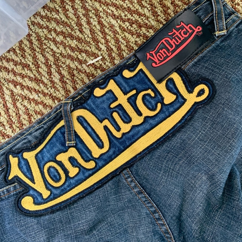 Vintage y2k Von Dutch low rise flare jeans